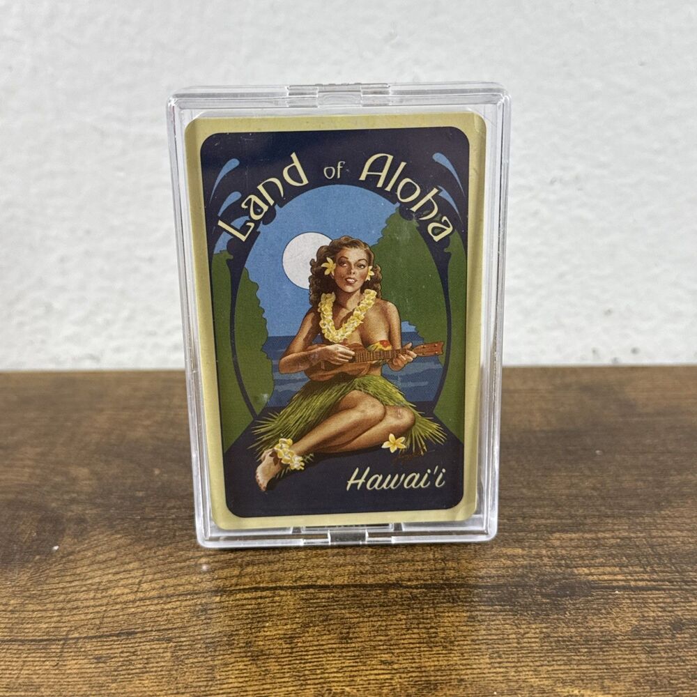Island Heritage Land of Aloha Honolulu Hawaii Deck of Cards Ukulele Girl 2002